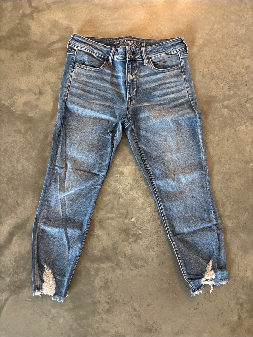 American eagle jegging crop next level stretch jeans 12